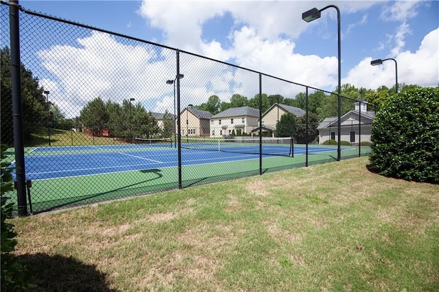 view of tennis court