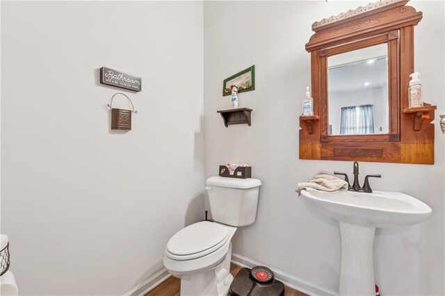 101 Marion Dr, Cartersville, GA 30120 - half bath featuring baseboards and wood finished floors