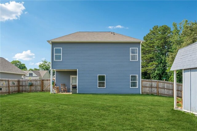 101 Marion Dr, Cartersville, GA 30120 - rear view of house featuring a fenced backyard