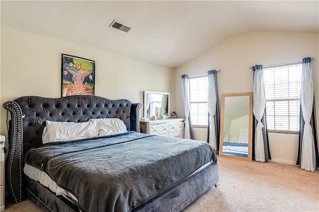 1574 Leonard St, Hampton, GA 30228 - bedroom with lofted ceiling and light carpet