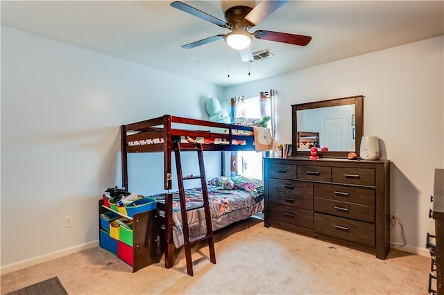 1574 Leonard St, Hampton, GA 30228 - bedroom featuring light carpet and a ceiling fan