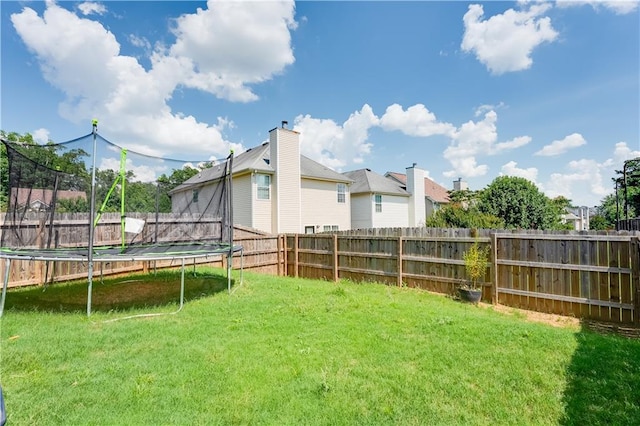 1574 Leonard St, Hampton, GA 30228 - fenced backyard featuring a trampoline