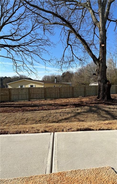 view of yard with fence private yard