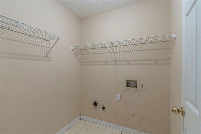 1615 Burnt Oak Way, Dacula, GA 30019 - laundry area with electric dryer hookup, washer hookup, and light flooring