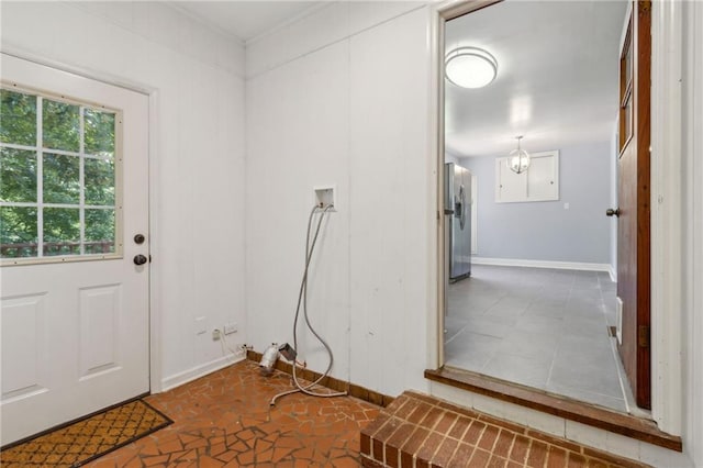 128 Mountain View Dr, Gainesville, GA 30501 - entryway with baseboards and tile patterned floors