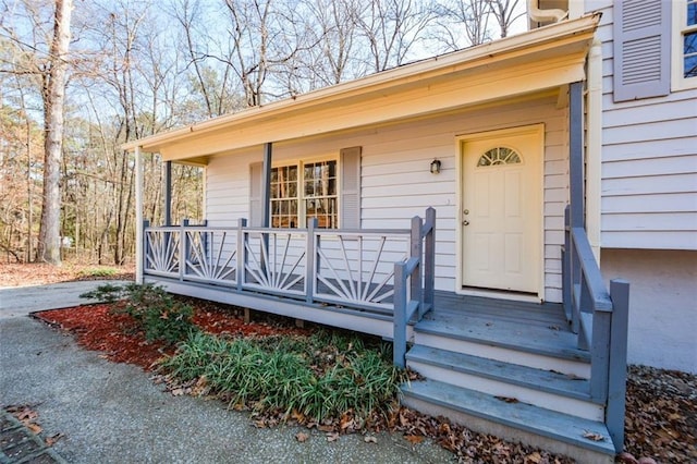 view of front of home with a porch