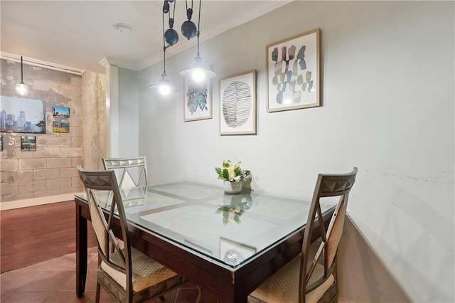 1192 Eastridge Rd SW, Atlanta, GA 30311 - tiled dining space with ornamental molding
