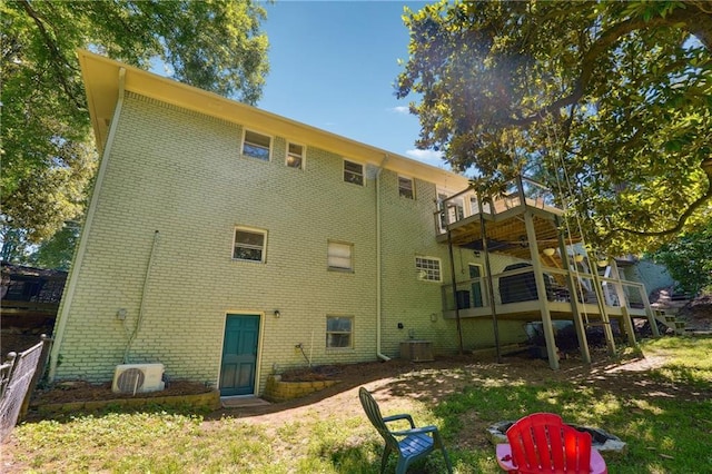 1192 Eastridge Rd SW, Atlanta, GA 30311 - back of property featuring ac unit and central AC unit