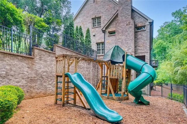 view of jungle gym