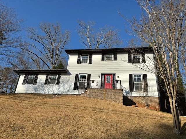 view of colonial-style house