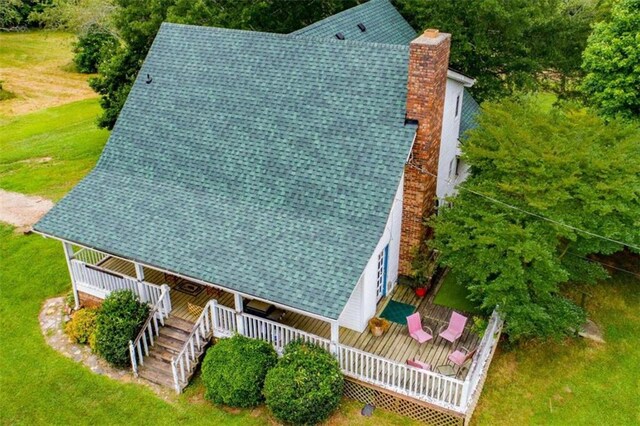 birds eye view of property