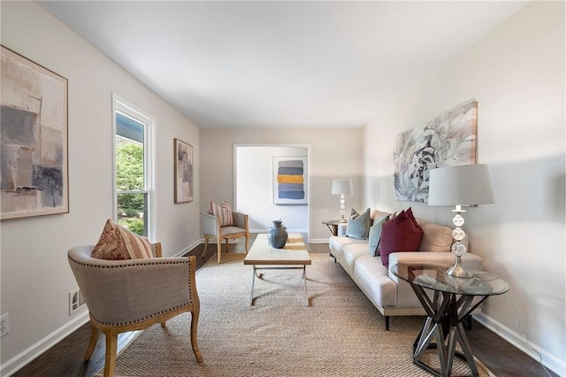 3131 Garden Lane Dr, Marietta, GA 30062 - living room with wood finished floors and baseboards