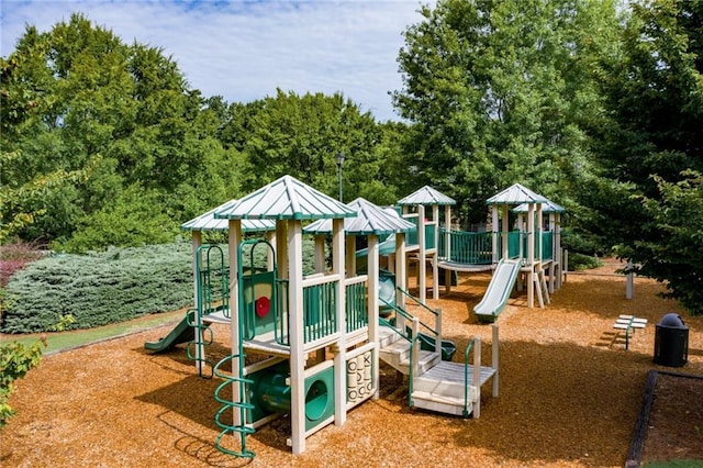 view of jungle gym