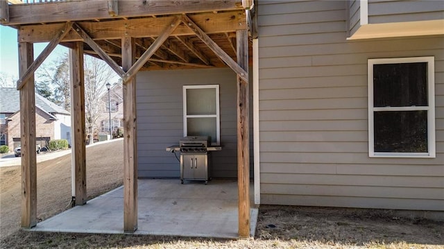 view of patio / terrace with grilling area