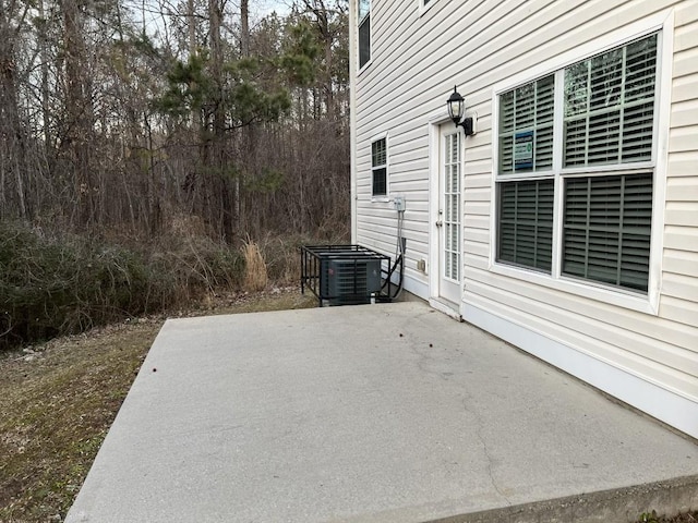 view of patio / terrace with central AC