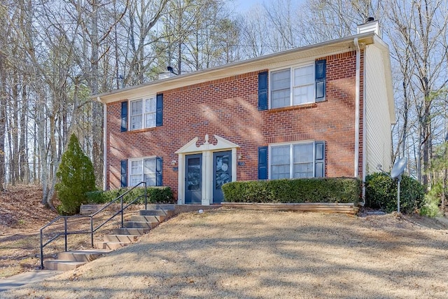 view of colonial inspired home