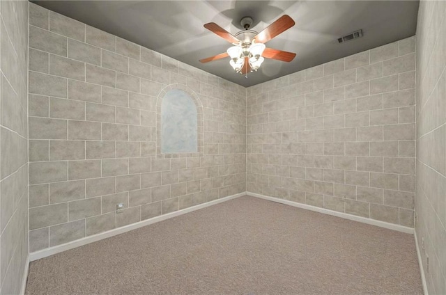 4910 Aldbury Ln, Suwanee, GA 30024 - carpeted empty room featuring ceiling fan