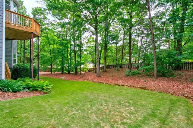 4910 Aldbury Ln, Suwanee, GA 30024 - view of yard featuring a wooden deck