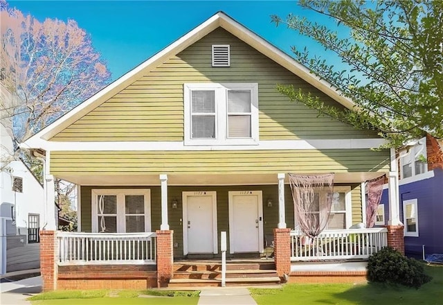 view of front of house with a porch