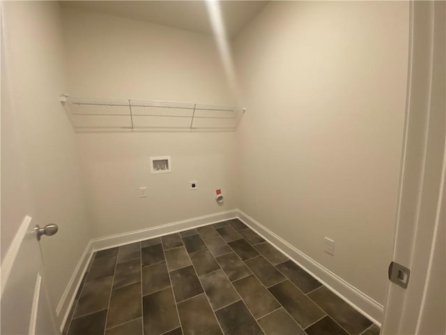 226 Montview Dr, Jefferson, GA 30549 - washroom with electric dryer hookup, washer hookup, and baseboards