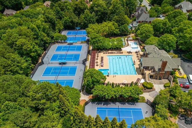 870 Longstone Lndg, Alpharetta, GA 30022 - bird's eye view of a pool area