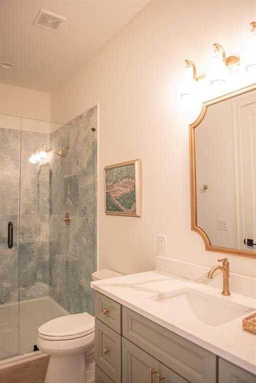 6 Huntington Pl, Dahlonega, GA 30533 - full bath with a stall shower, toilet, and vanity