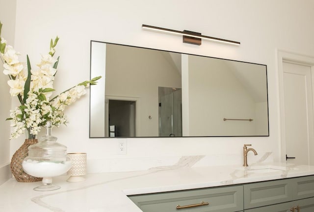 6 Huntington Pl, Dahlonega, GA 30533 - full bath featuring vanity and an enclosed shower