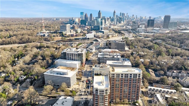 aerial view featuring a view of city