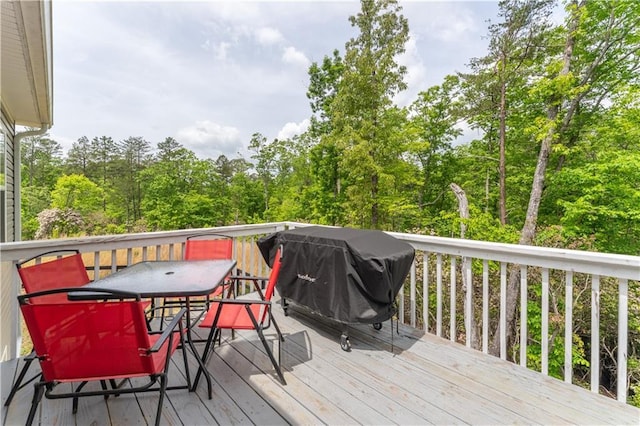 250 Silas Rd, Dahlonega, GA 30533 - wooden deck featuring outdoor dining space