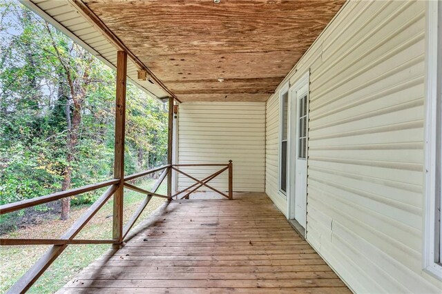4481 Mclain Cir, Acworth, GA 30101 - view of wooden deck