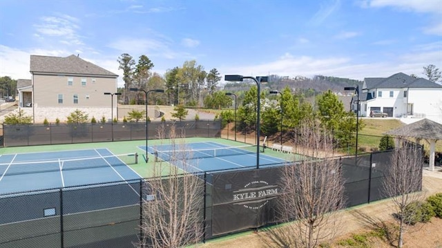 view of tennis court