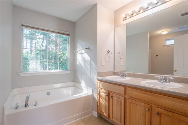 5033 Kens Ct, Stockbridge, GA 30281 - bathroom featuring double vanity and a garden tub