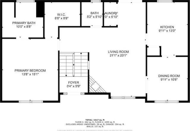 5033 Kens Ct, Stockbridge, GA 30281 - view of floor plan / room layout