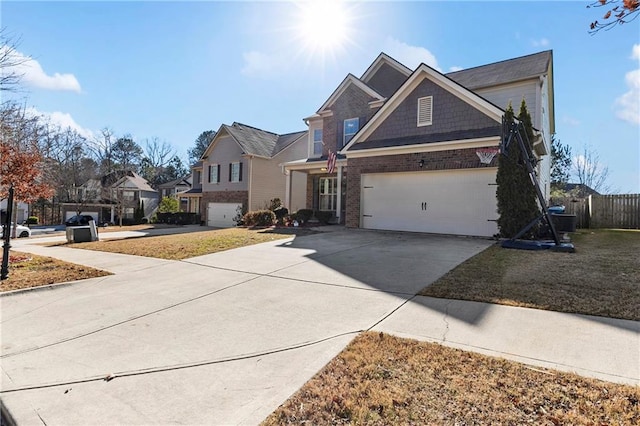 view of front of house featuring a garage