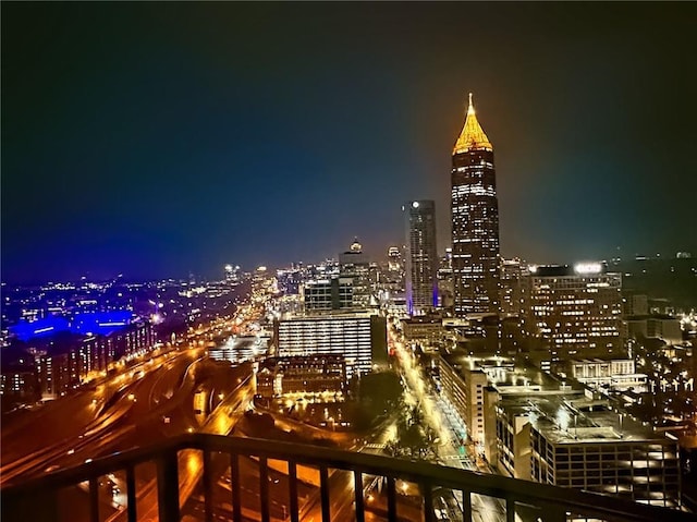 400 W Peachtree St NW Unit 3216, Atlanta, GA 30308 - city view featuring a view of city lights
