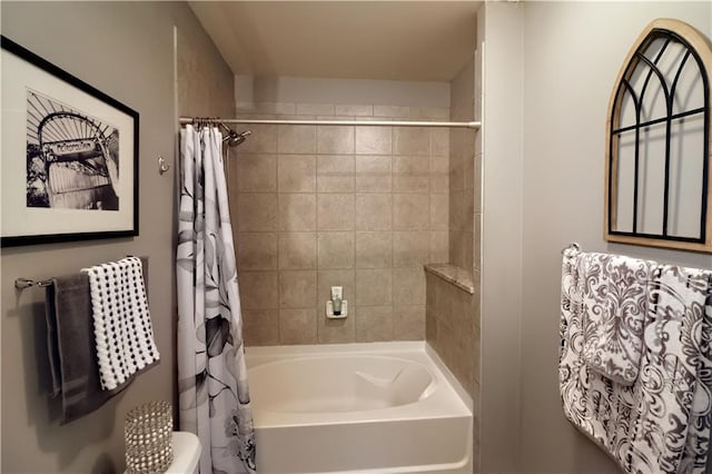 400 W Peachtree St NW Unit 3216, Atlanta, GA 30308 - full bathroom with shower / tub combo and toilet