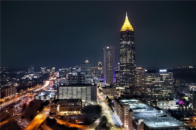 400 W Peachtree St NW Unit 3216, Atlanta, GA 30308 - view of city with a view of city lights