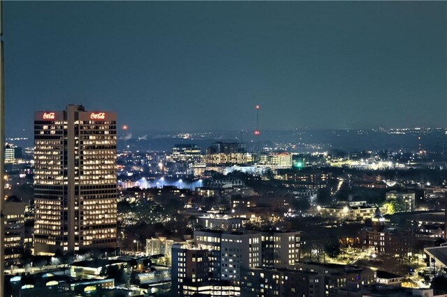 400 W Peachtree St NW Unit 3216, Atlanta, GA 30308 - view of city with a view of city lights