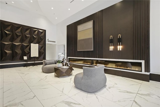 400 W Peachtree St NW Unit 3216, Atlanta, GA 30308 - common area featuring recessed lighting and lofted ceiling