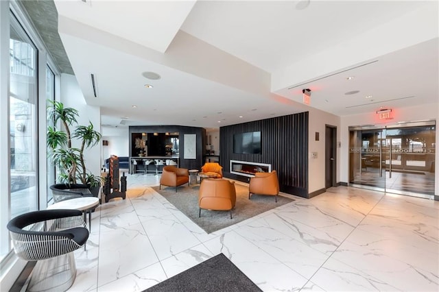 400 W Peachtree St NW Unit 3216, Atlanta, GA 30308 - building lobby with recessed lighting