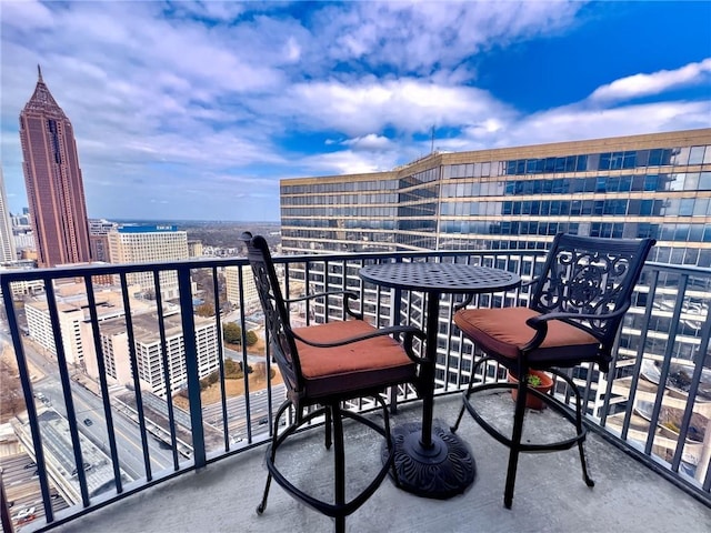 400 W Peachtree St NW Unit 3216, Atlanta, GA 30308 - balcony featuring a view of city