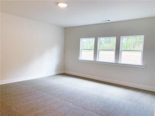 carpeted empty room with a healthy amount of sunlight