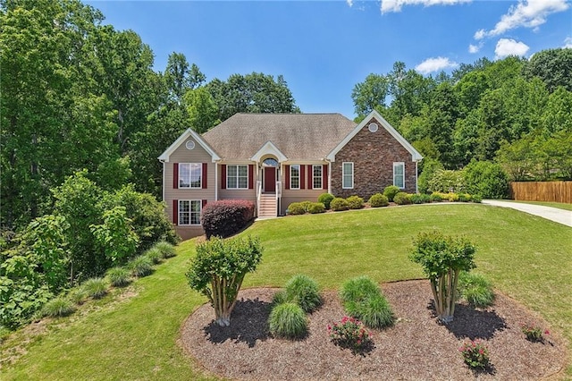 view of front of house with brick siding