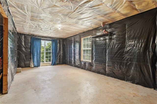 miscellaneous room with concrete flooring