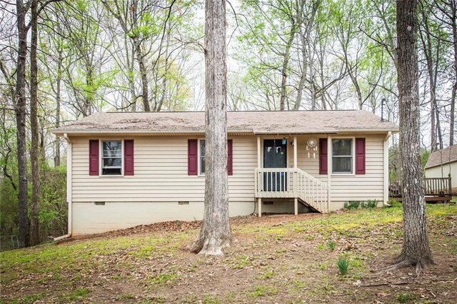 57 George Byrom Rd, Newnan, GA 30263 - ranch-style house featuring crawl space and a shingled roof