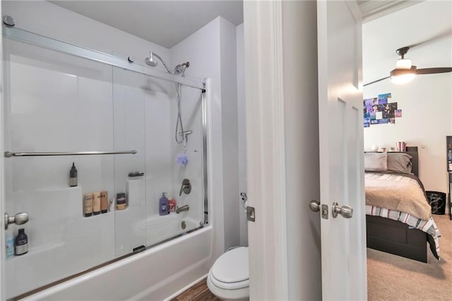 2021 Adam Acres Dr, Lawrenceville, GA 30043 - ensuite bathroom featuring combined bath / shower with glass door, ensuite bath, and toilet