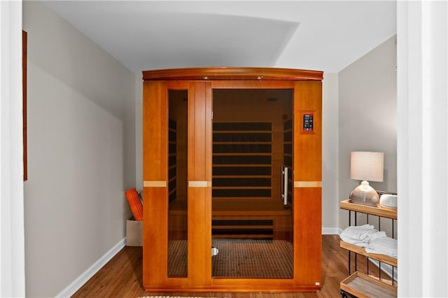 5545 Cross Gate Ct, Atlanta, GA 30327 - sauna with baseboards and wood finished floors