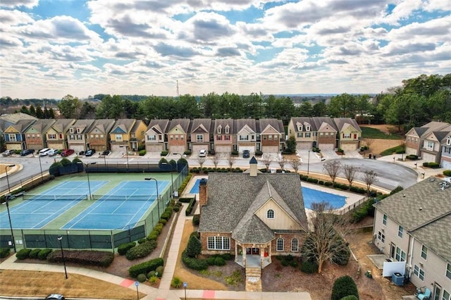 birds eye view of property