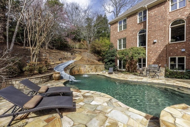 5284 Vernon Springs Trl, Sandy Springs, GA 30327 - outdoor pool with a patio area