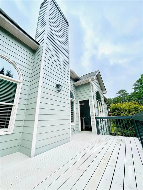 306 Mountain Laurel Walk, Canton, GA 30114 - view of wooden terrace